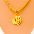 Classic 22k Gold Allah Pendant