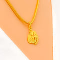 Classic 22k Gold Allah Pendant