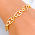 graceful-decorative-22k-gold-cz-bracelet