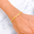 fashionable-charming-22k-gold-cz-bracelet