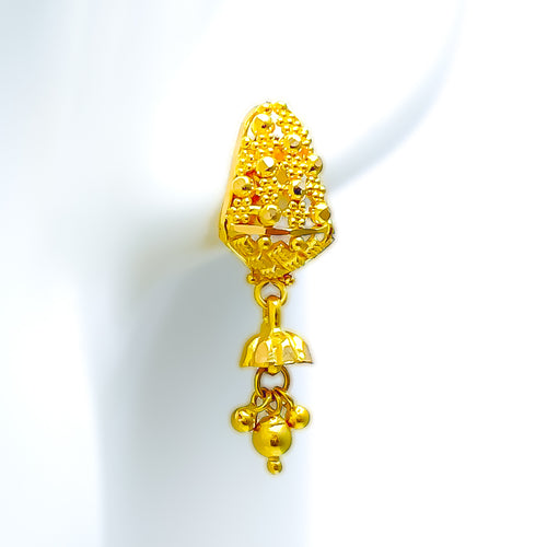 glimmering-radiant-22k-gold-hanging-earrings