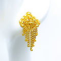 dazzling-artistic-22k-gold-hanging-earrings