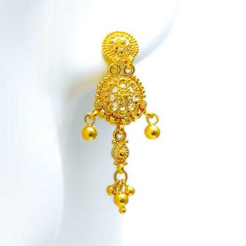 lustrous-blooming-22k-gold-hanging-earrings