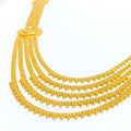 Classic Captivating 22k Gold Layered Long Necklace Set