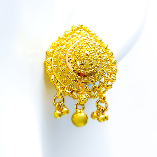 Palatial Drop 22k Gold Earrings 