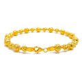 Luminescent Twinkling 22k Gold Orb Bangle Bracelet