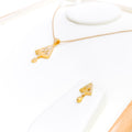stunning-graceful-22k-gold-cz-pendant-set