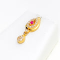 dressy-artistic-22k-gold-cz-pendant-set