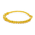 Graceful Radiant Wave 22k Gold Orb Bangle Bracelet