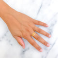 Subtle Mod 22k Gold CZ Ring