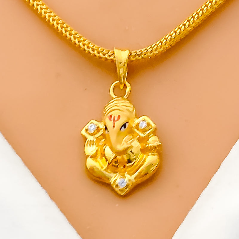 Unique Upscale 22k Gold  Ganpati Pendant 
