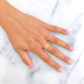 Plush Classic 22k Gold CZ Ring
