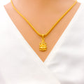 Iconic Bold 22k Gold Ganpati Pendant 