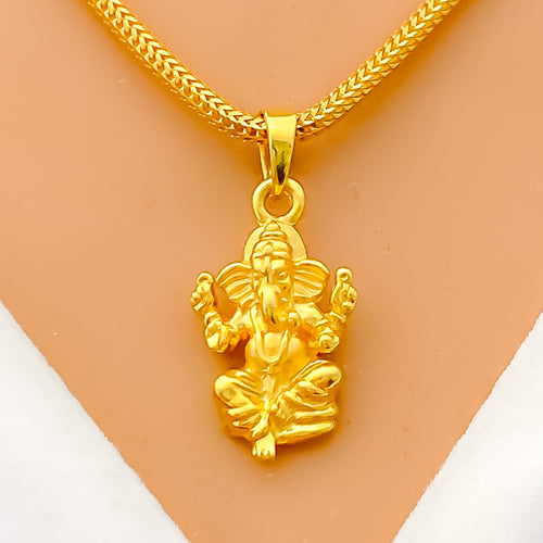Exclusive Elevated 22k Gold Vinayak Pendant 
