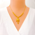 sophisticated-decorative-floral-22k-gold-necklace-set-4