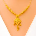 sophisticated-decorative-floral-22k-gold-necklace-set-4