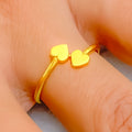 Dainty Overlapping 21k Gold Ring 
