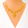 stunning-tasseled-flower-22k-gold-necklace-set-5