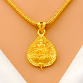 Evergreen 22k Gold Leaf Ganesh Pendant 
