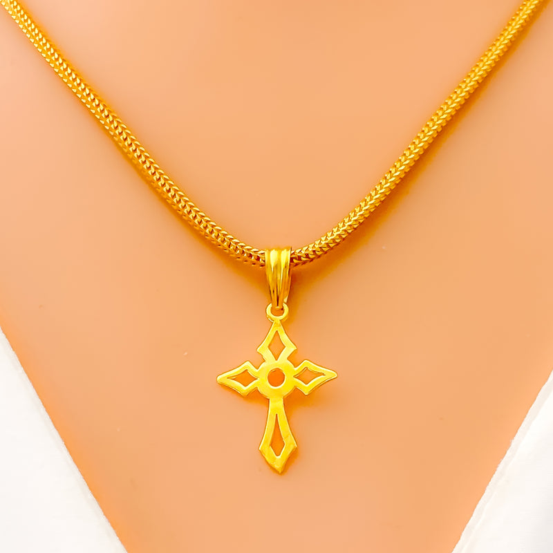 sophisticated-22k-gold-cross-pendant