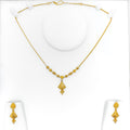 Majestic Kite Shaped 22k Gold Necklace Set