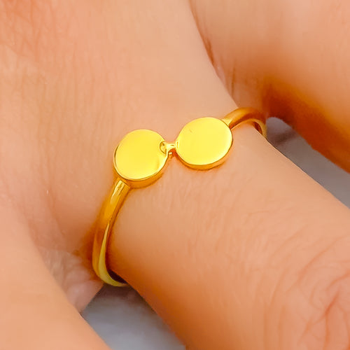 Modest Modern 21k Gold Ring 