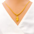 Bright Radiant 22k Gold Shri Krishna Pendant 