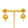 Majestic Classy 22k Gold Hanging Earrings