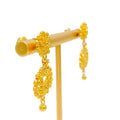 Majestic Classy 22k Gold Hanging Earrings