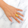Stylish Grandiose 22K Gold Ring 