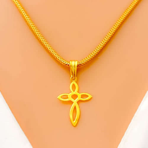 exquisite-chic-22k-gold-cross-pendant