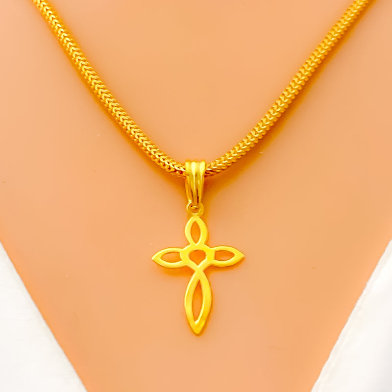 exquisite-chic-22k-gold-cross-pendant
