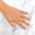 Eclectic Tasseled Vanki 22K Gold Ring 