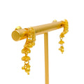 Vivid Alluring 22k Gold Hanging Earrings