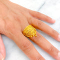 Traditional Tassel Adorned 22K Gold Ring