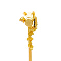 Vivid Alluring 22k Gold Hanging Earrings