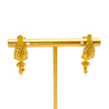 Vivid Alluring 22k Gold Hanging Earrings