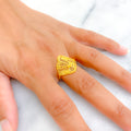 Timeless Beautiful Netted 22K Gold Ring 