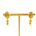Glimmering Radiant 22k Gold Hanging Earrings