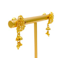 Glimmering Radiant 22k Gold Hanging Earrings