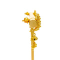 Glimmering Radiant 22k Gold Hanging Earrings