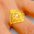 Artistic Impeccable 22K Gold Netted Ring 