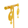 Ornate Impressive 22k Gold Hanging Earrings
