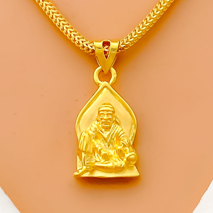 Shirdi Sai Ram Sai Gold Locket Sai Baba Locket Online Online