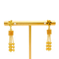 Iconic Flowing 22k Gold Hanging Earrings