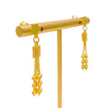 Iconic Flowing 22k Gold Hanging Earrings
