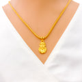 Iconic Glossy 22k Gold Sai Baba Pendant 