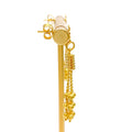 Iconic Flowing 22k Gold Hanging Earrings