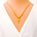 tasteful-dressy-22k-gold-cross-pendant