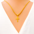 tasteful-dressy-22k-gold-cross-pendant